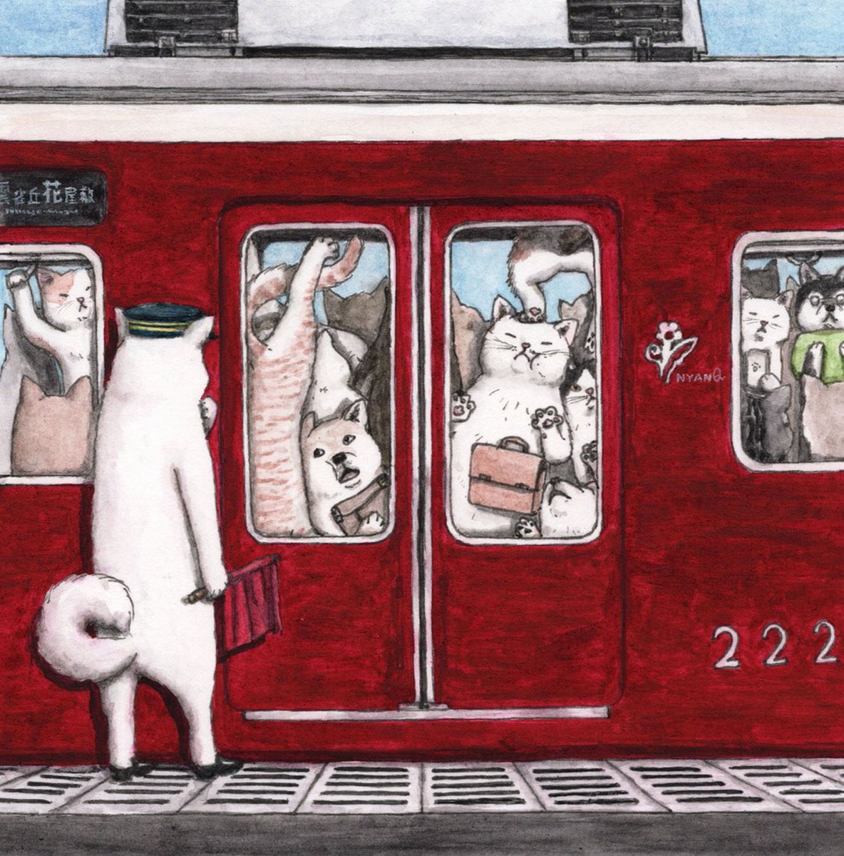 elkpotの動物群像絵🐾🎨 tweet media