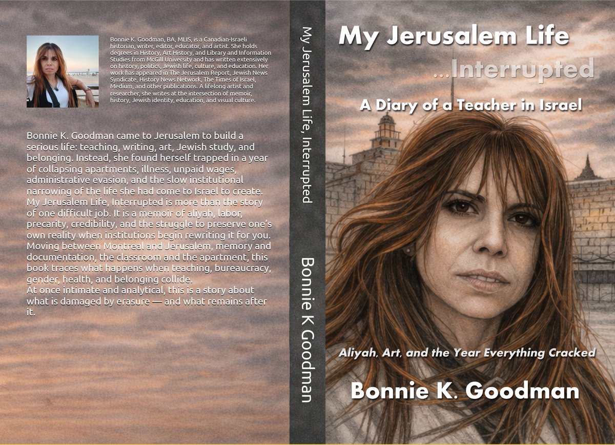The paperback of My Jerusalem Life, Interrupted is now available on Amazon.

Now out in ebook and paperback. amazon.ca/dp/B0GW5P5PQX/

#MyJerusalemLifeInterrupted #Paperback #Memoir #AmazonBooks #BookNews
