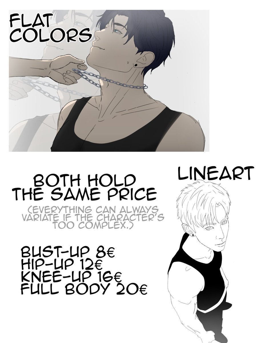 kumochii__'s tweet image. i forgot to post my comms sheet here😭

#opencommissions #art #digitalart #artist