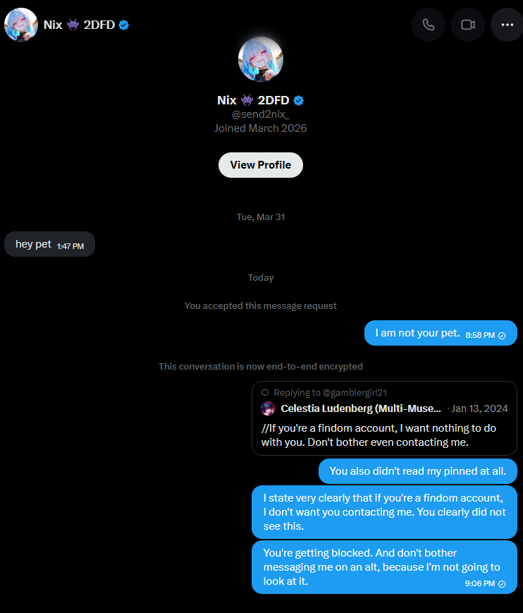 //If you're a findom account, and you message me, I'm gonna tell you to go fuck yourself. You're a disgusting hack that can't get a real fucking job. 

And yes, I'm publicly shaming this one in particular to make an example out of them.