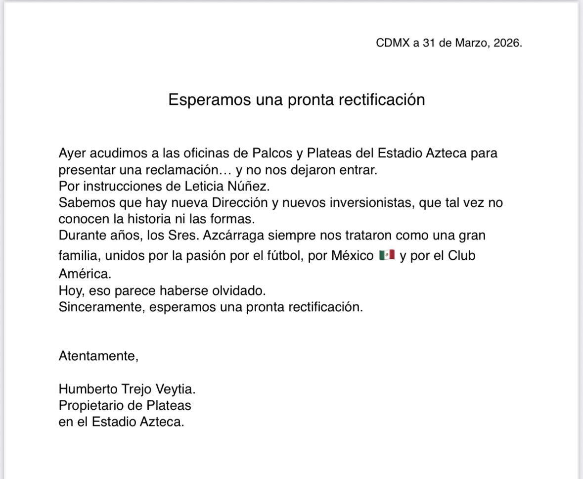 gerardo_trejo_v's tweet photo. Esperamos pronta rectificación.👇 https://t.co/ZDljsaTpnB