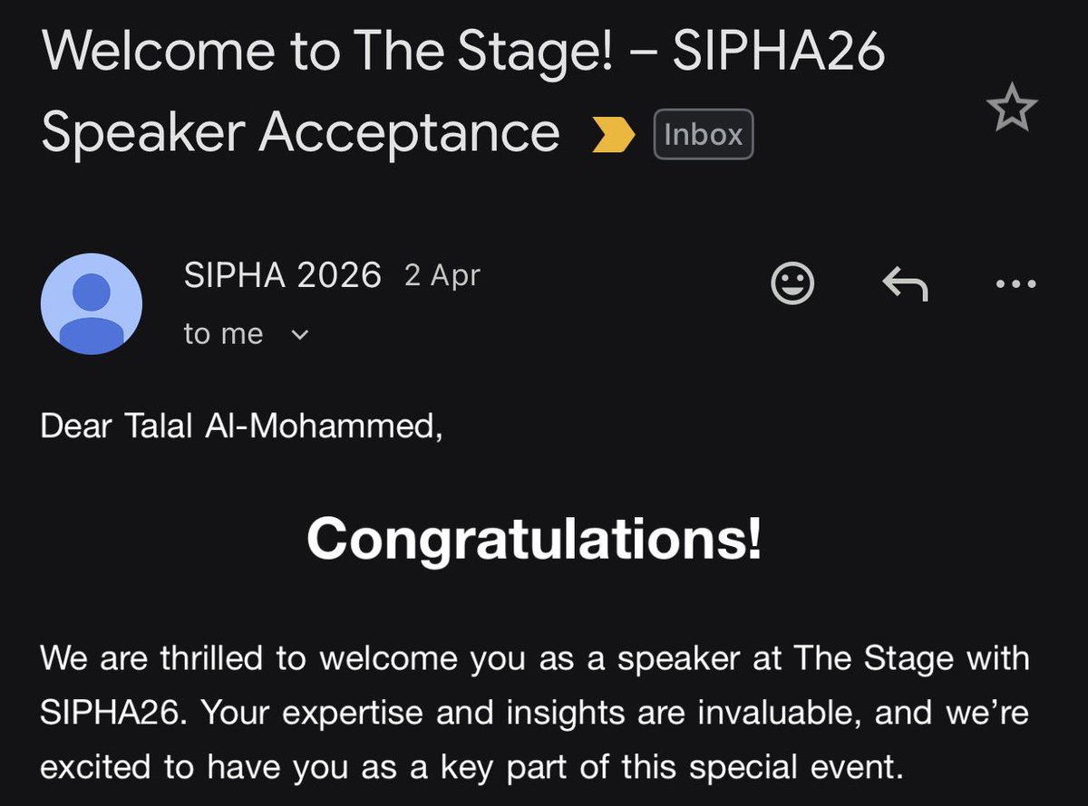 SaffronzHD's tweet image. الحمدلله
سوبر هاتريك في #SIPHA26  🏆🤍

اشوفكم عند البوسترات الاربعة واشوفكم عالستيج ان شاء الله 🎤😉