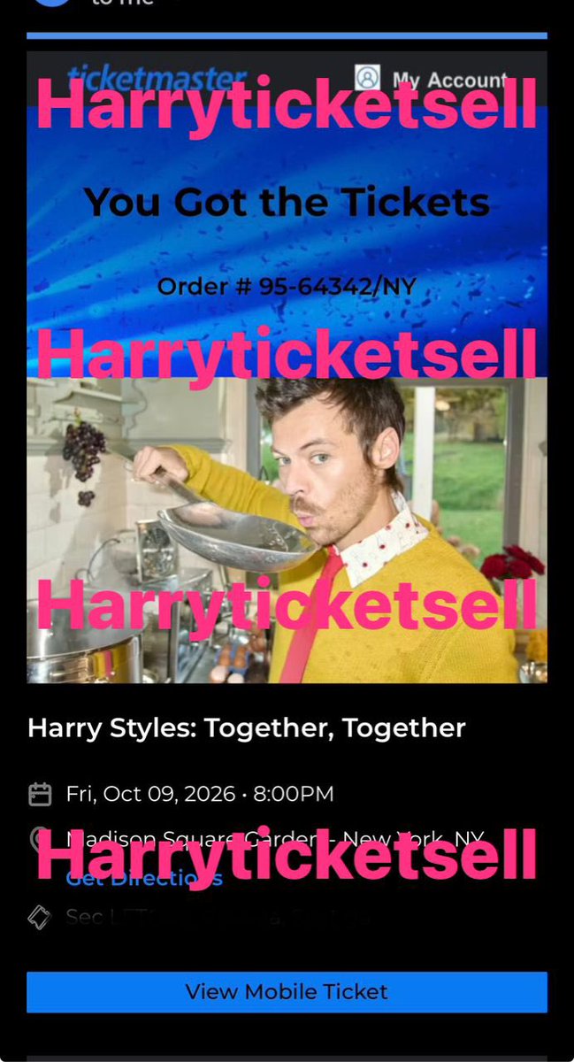 Harry Styles Tickets Resale tweet media