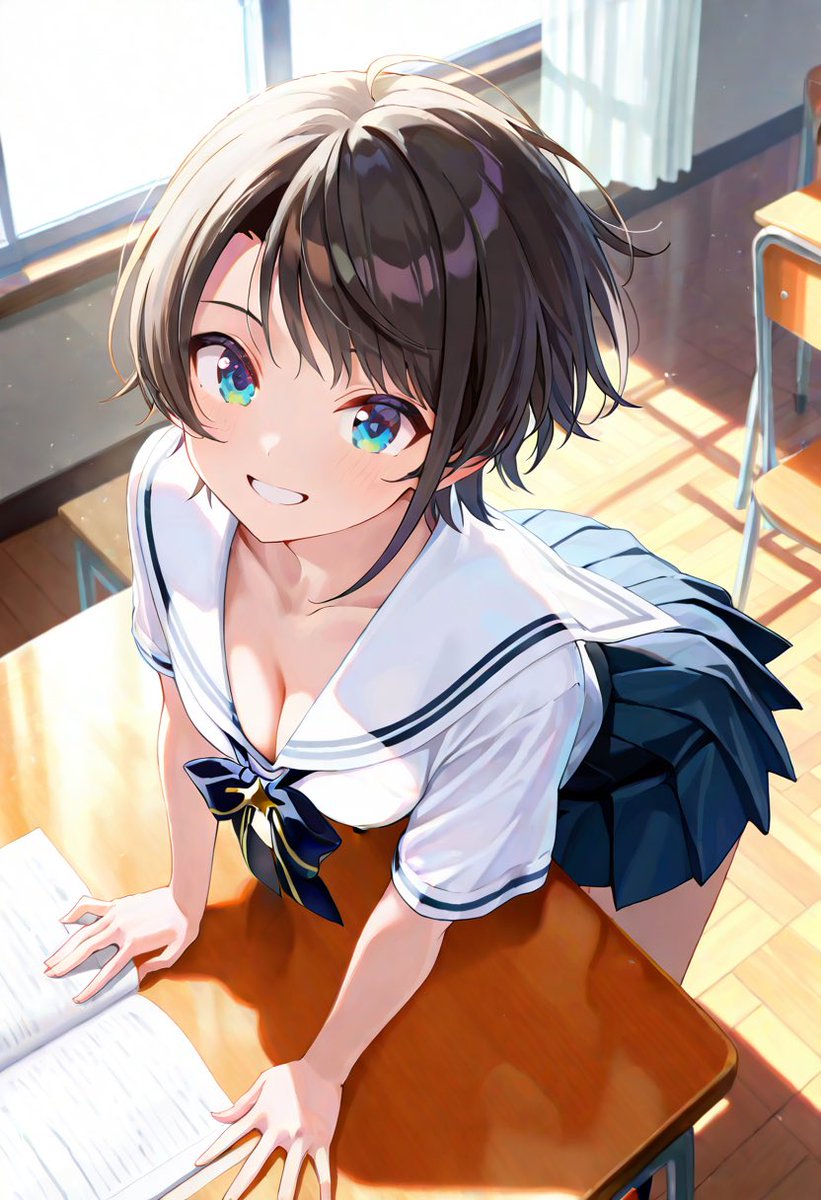 大空スバル　Subaru Ozora sfw

月曜おはよう!!!
距離の近いクラスメイトスバちゃん

#ホロライブ
#大空スバル
#aiイラスト