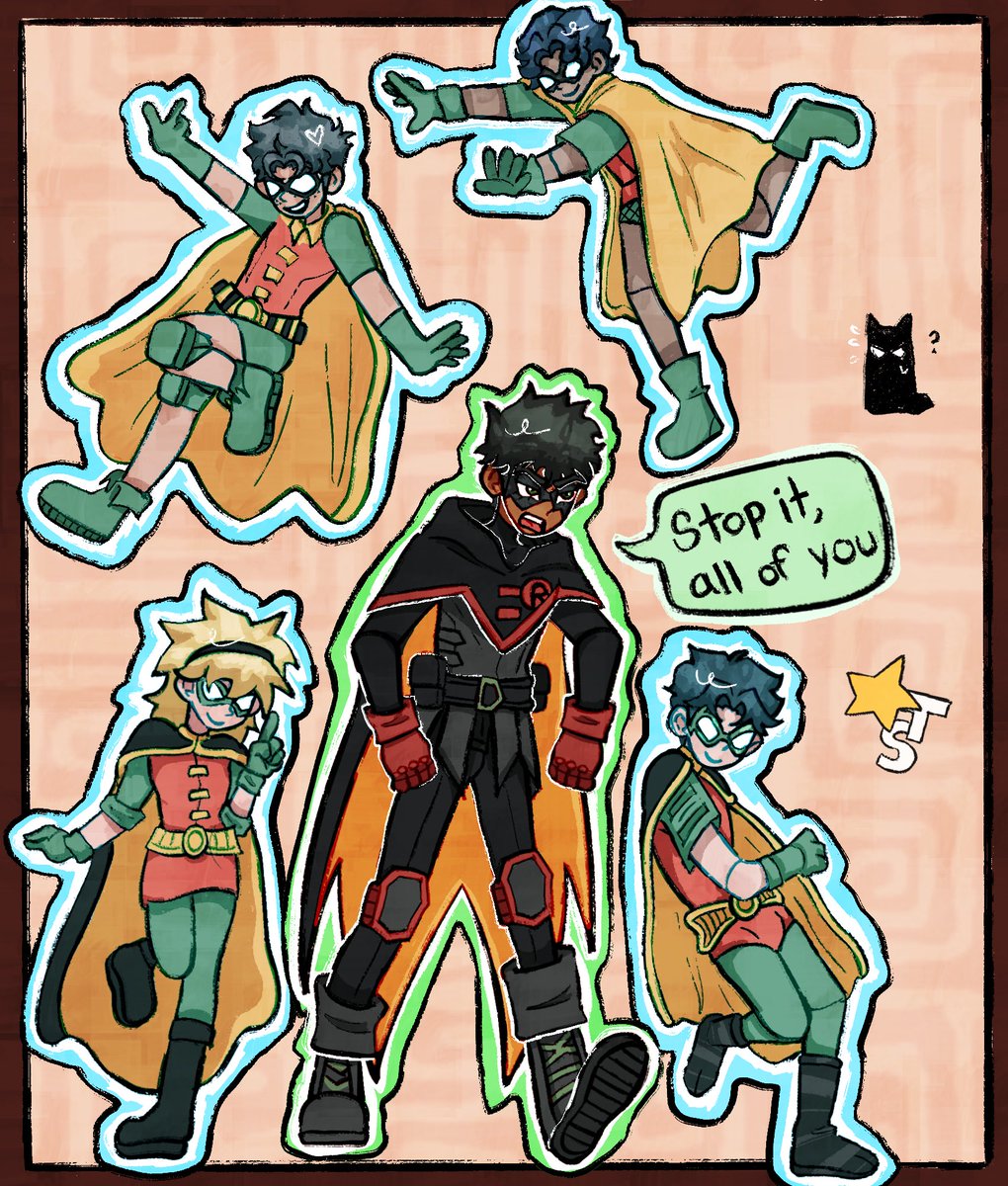 throwing_starss's tweet photo. They like to play tricks on him and now bruce is confused why Damian is arguing with the air.
#dcrobin #batman #DamianWayne #dccomics https://t.co/f11uxomFUp