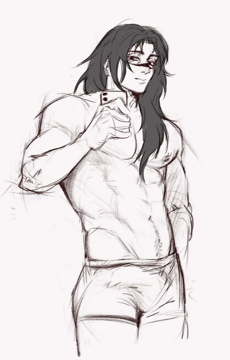 very ooc but I want long haired choso