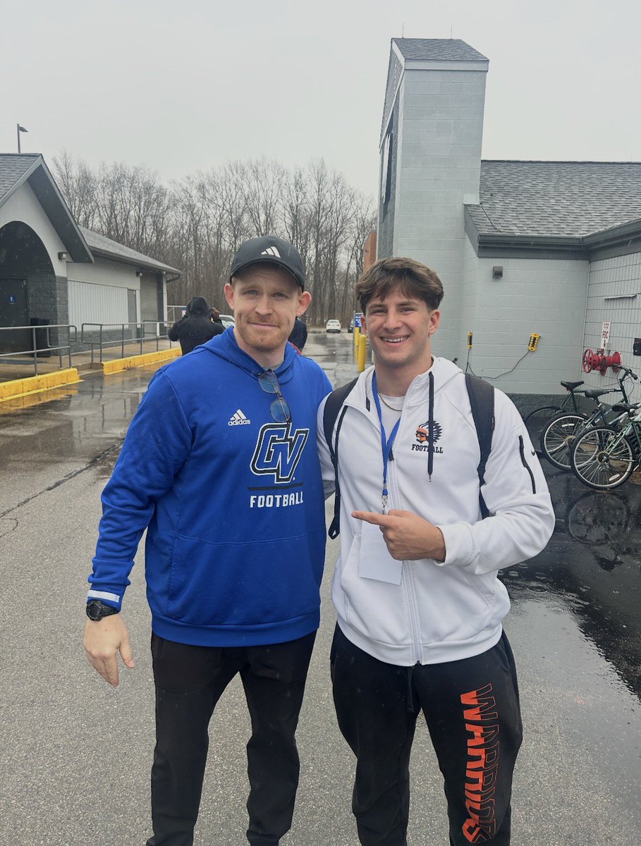 lukegrouch's tweet photo. Had a great time at gvsu for junior day, thanks to @CoachGollman for reaching out and @Coach_Gardiner for the tour!
Can’t wait to be back this summer to get back at it
#AnchourUp
@GVSU_FBRecruits
 @RiceWarriorsFB
 @alex_pallone
 @RisingStars6 
@PrepRedzone 
@AllenTrieu https://t.co/BI60dfR2sh