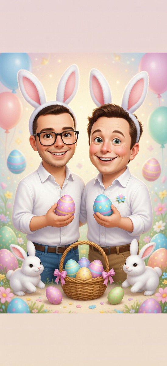 mvmelchior's tweet photo. @elonmusk a happy Easter from me to you Elon xo❤️✨#generatedbyGrok https://t.co/COw6veLWRb