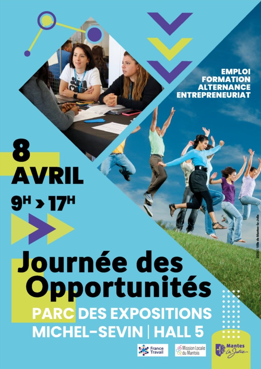 Retrouver nous à "la journée des opportunités" le 8 avril à Mantes-la-jolie
manteslajolie.fr/information/ag…