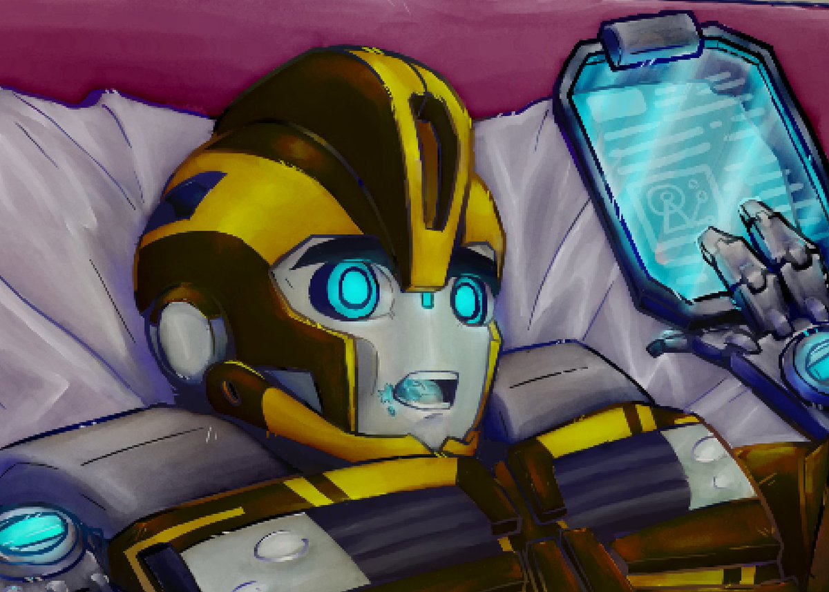 MamBoo2548's tweet image. everything about this pose feels so soft. Why is he this adorable.😭💗💛💕💕

#bumblebee #transformersprime #tfp