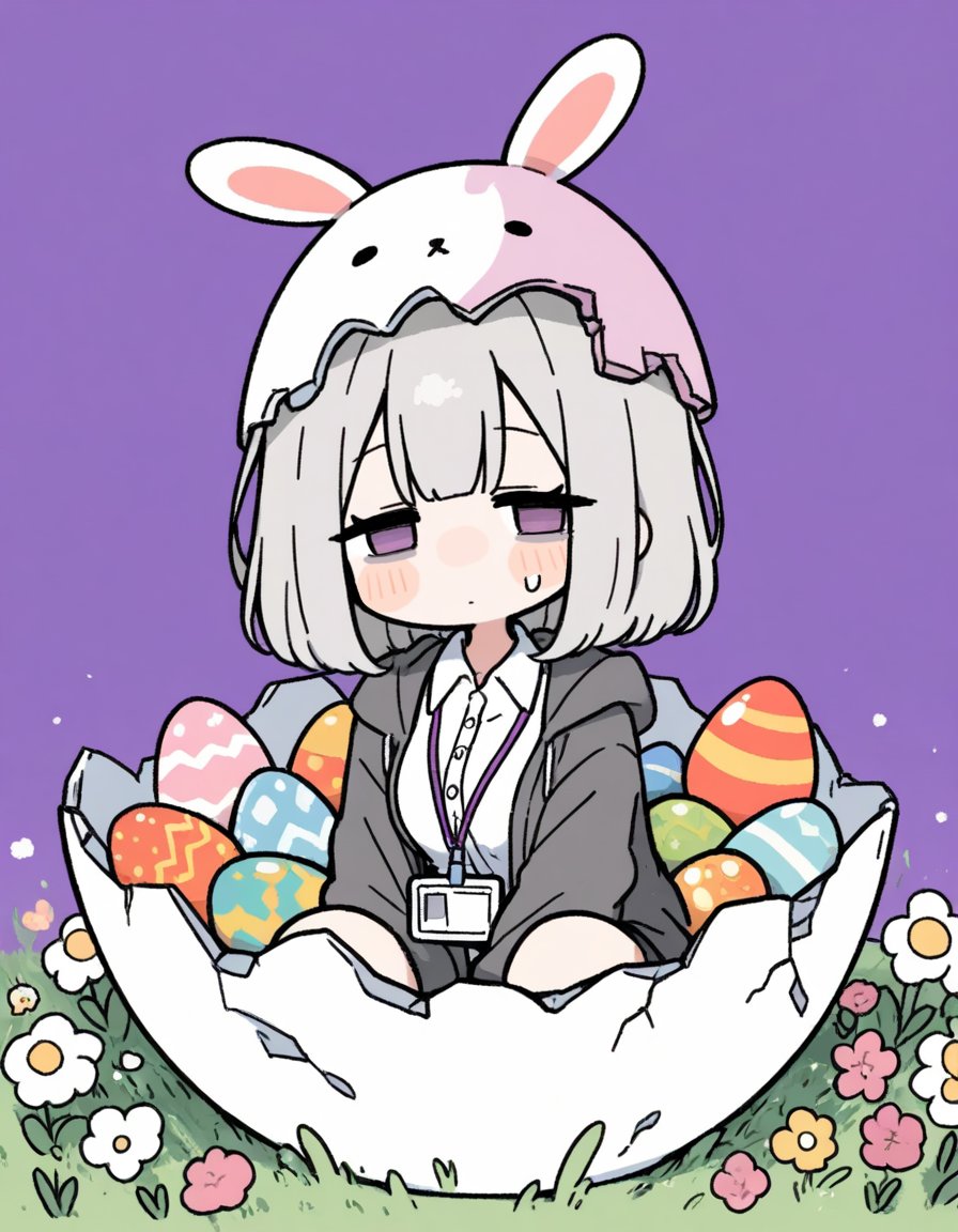shigot0_owari's tweet image. イースター🐇たまご拾ったっすか？

#BubbleChat #中の人 #イースター