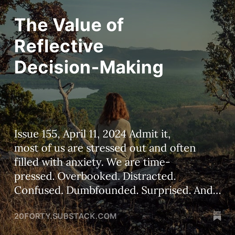 novakkevin's tweet image. The Value of Reflective Decision-Making, 2040’s Ideas and Innovations Newsletter, Issue 155
hubs.ly/Q048K1xS0

#reaction #reflection #leadership #strategy #businessstrategy #transformation #digitaltransformation #bias #thinking #fail #mistake #judgement #agility