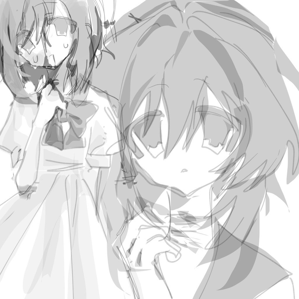 おちつかないかららくがきしてる