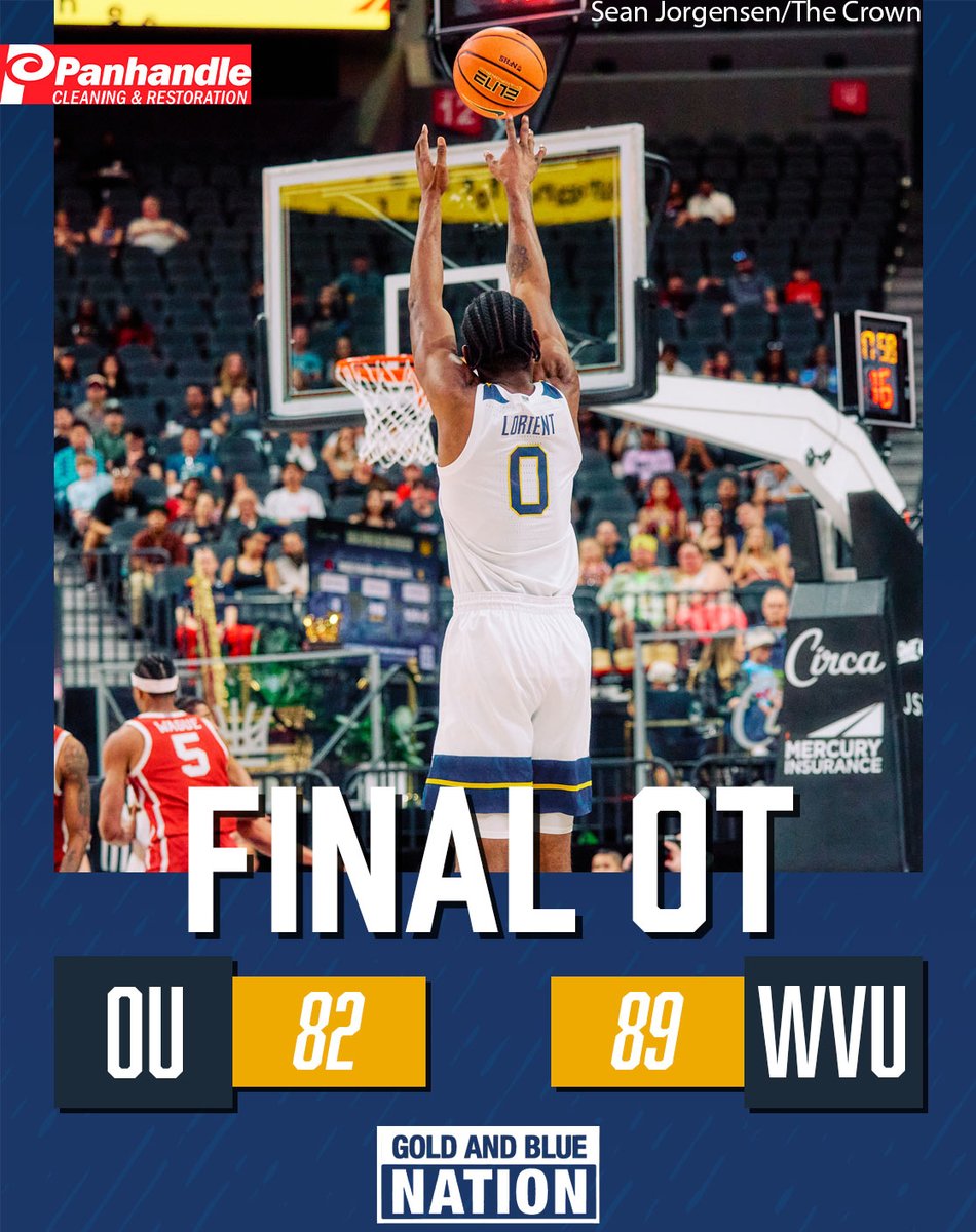GoldAndBlueNtn's tweet image. The Mountaineers are College Basketball Crown champions!

#HailWV