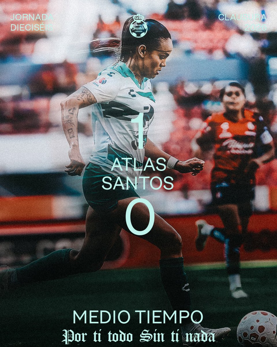 ClubSantosFem's tweet image. 🇳🇬⏱️ | Terminan los primeros 45' minutos en Guadalajara.

#ATL 1️⃣ - 0️⃣ #SAN | #PORTITODOSINTINADA