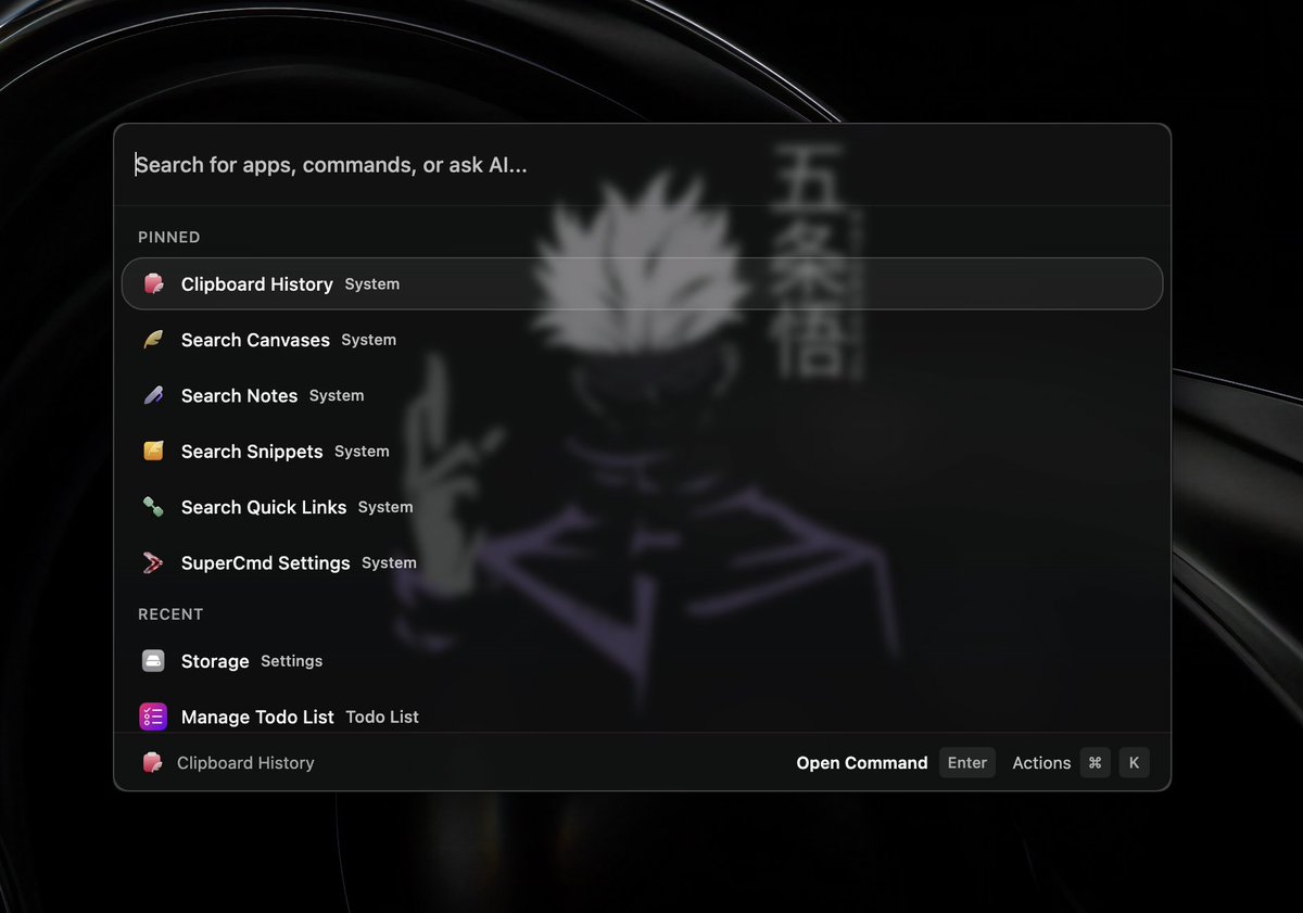 Shobhit - Building SuperCmd tweet media