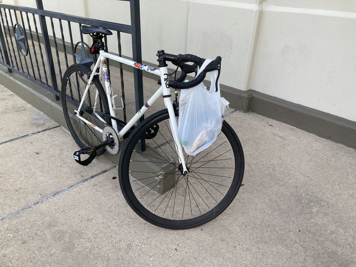 Erm grocery run? Gotta get a rack for this thing but a backpack will work for now