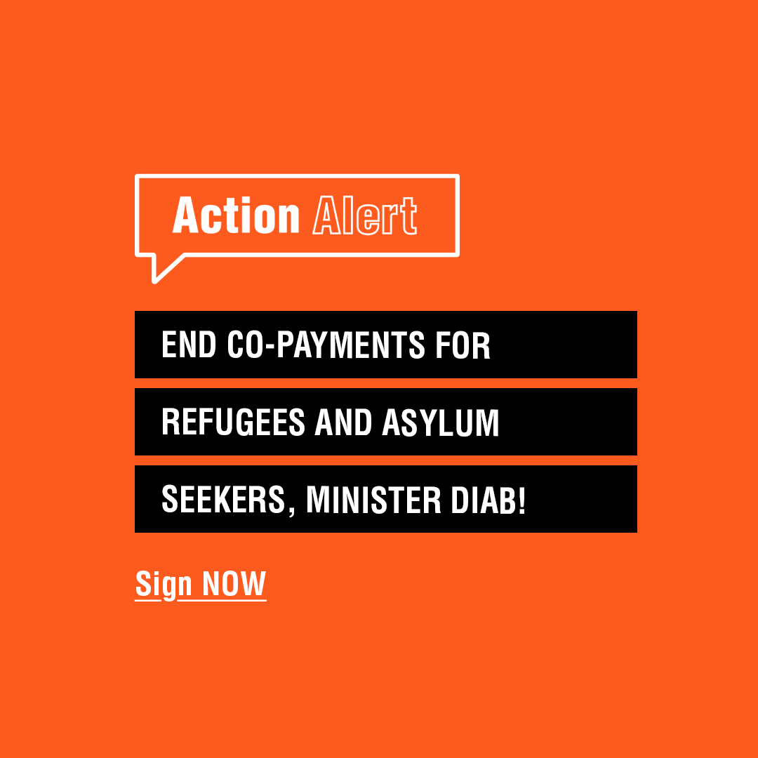 RNAO's tweet image. Co-payments for refugees and asylum seekers covered by the the Interim Federal Health Program undermine #HealthEquity.
For newcomers facing poverty, housing and food insecurity, these fees create yet another barrier to care.
Join nurses in calling on the Hon. @LenaMetlegeDiab, to