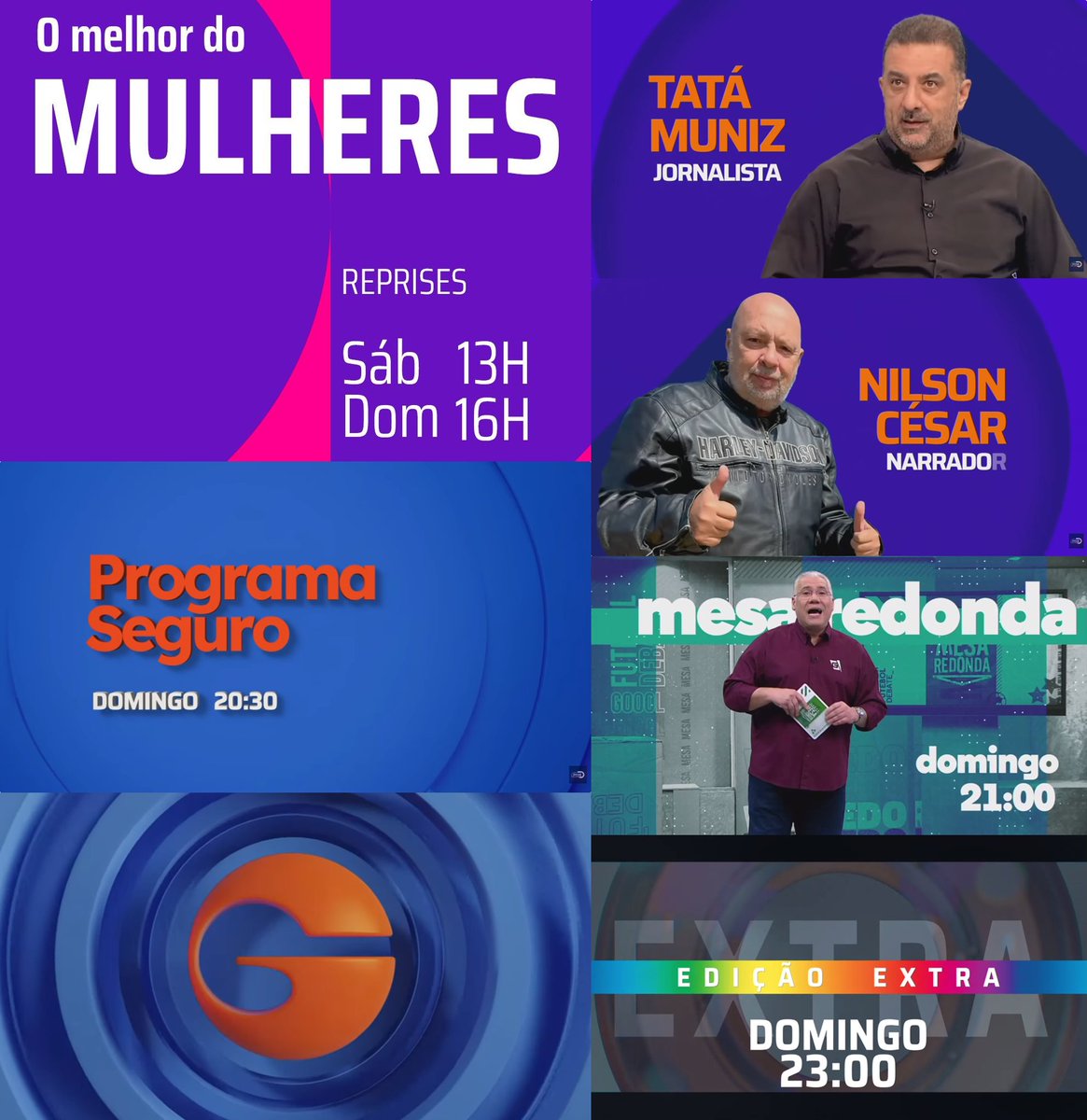 gazetistasfc's tweet photo. Programação da GAZETA, domingo, 05/04
16h00 O Melhor do Mulheres
20h30 #ProgramaSeguro
21h00 #MesaRedonda Ao Vivo #BAHxPAL #SCCPxINT Neo Química Arena Flamengo #FLAxSAN O Santos
23h00 #EdiçãoExtra Inédito
#GAZETA📺📡📱 TV Aberta, parabólicas, TV Paga, App/Site & @YouTube https://t.co/2aN8VTTXNo
