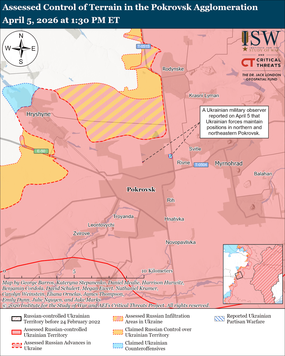 Institute for the Study of War tweet media