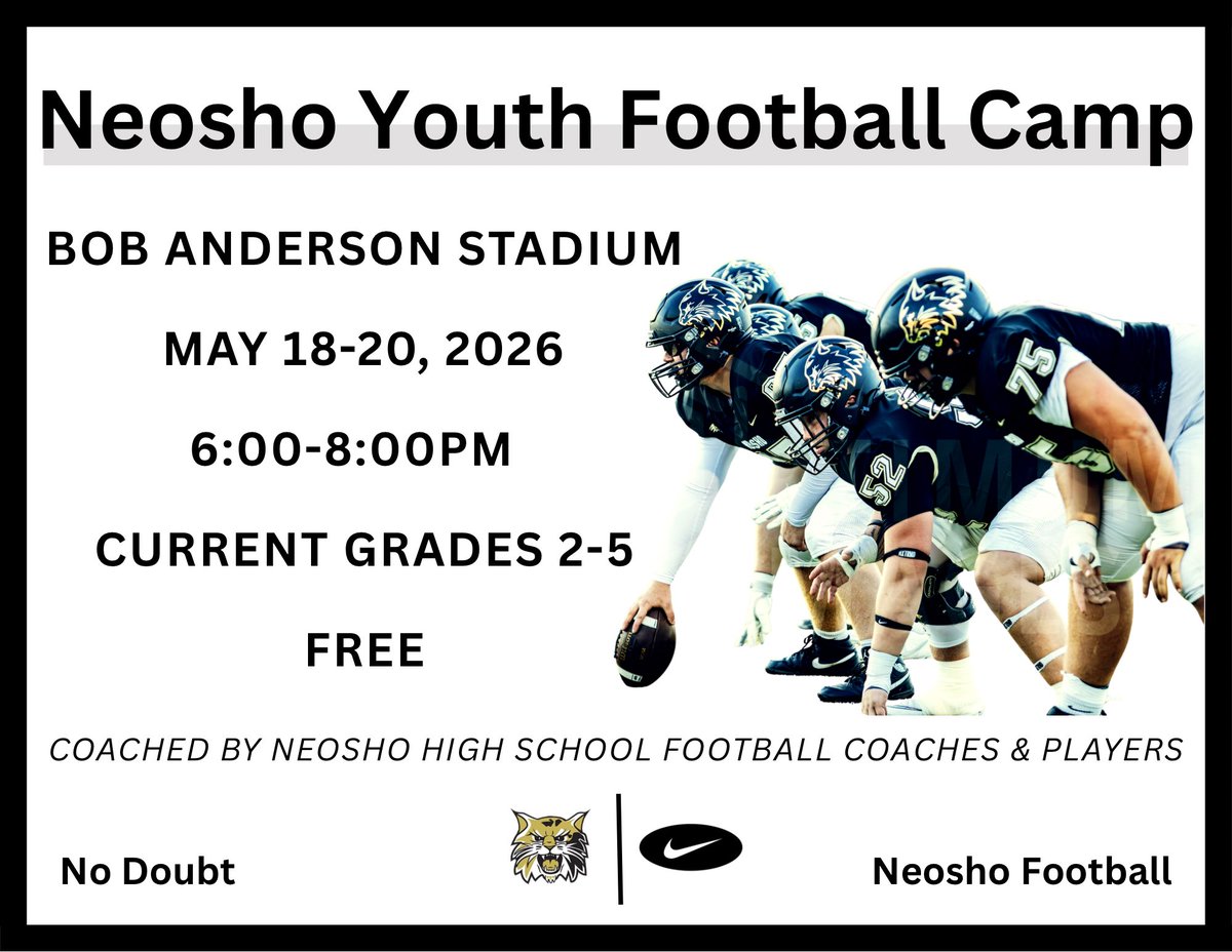 NHSWildcatFB's tweet photo. Excited to get back to work with our ‘Lil Wildcats! https://t.co/nV2qhSzb7U