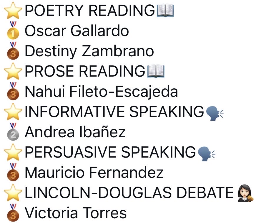 HANKS Speech & Debate tweet media