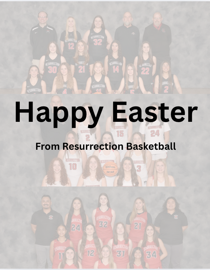 Res_Bball's tweet photo. Happy Easter from Resurrection Basketball! https://t.co/UYtd7kBrrU