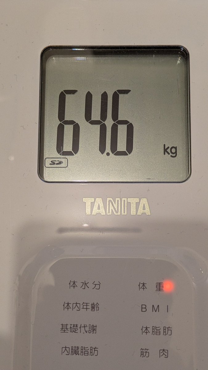 avmfaewpo's tweet photo. start　2023/6/6：70.5
today　2026/4/6：64.6
ちょっと体調がスッキリしない感じ https://t.co/pwMjXCaIZv
