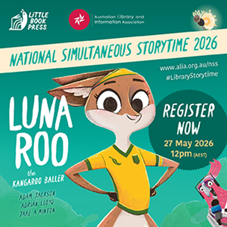NatCentAusChLit's tweet photo. Coming 27 May—Are you ready for National Simultaneous Story Time? Register free - gather the goodies to celebrate https://t.co/aCZaRyfo2M https://t.co/22msEK6TpS