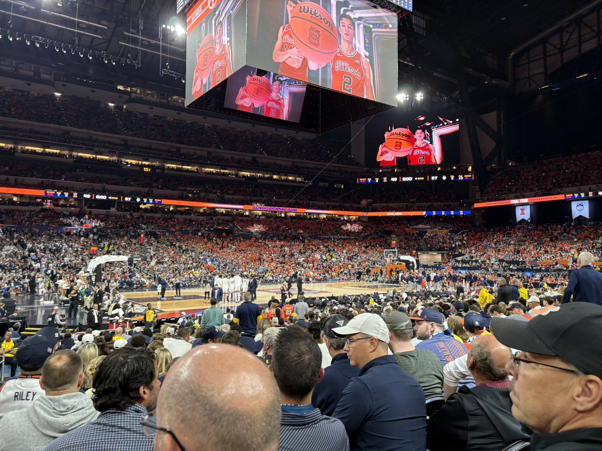 CamJHWalker's tweet photo. Took me 29 years to make it to a Final Four.

Rosie did it in 8 months.

Special game. Special team. Special year.

Job’s not finished! See you Monday night!  #GoBlue #AprilHabits 🏆💍 https://t.co/TLp8epzn1f