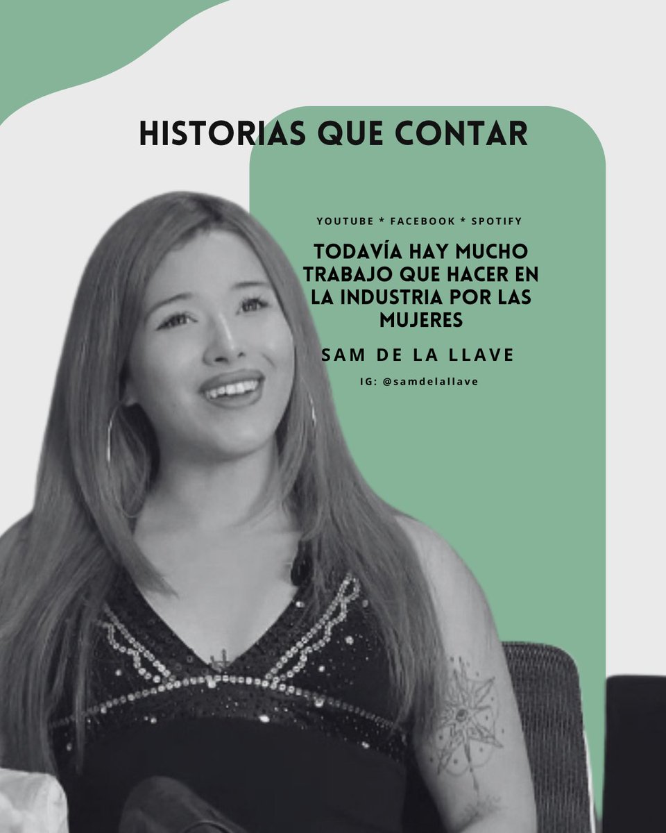 erickin_24's tweet photo. Todavía hay mucho trabajo que hacer en la industria por las mujeres, Sam De la Llave 

Entrevista disponible en nuestras plataformas digitales de #YouTube #Facebook y #Spotify.

https://t.co/2qOrP5fr5t 

#SamDeLaLlave #Music #pop #trapmusic #reggeaton #song #Sencillo https://t.co/QkW6AWqNx3