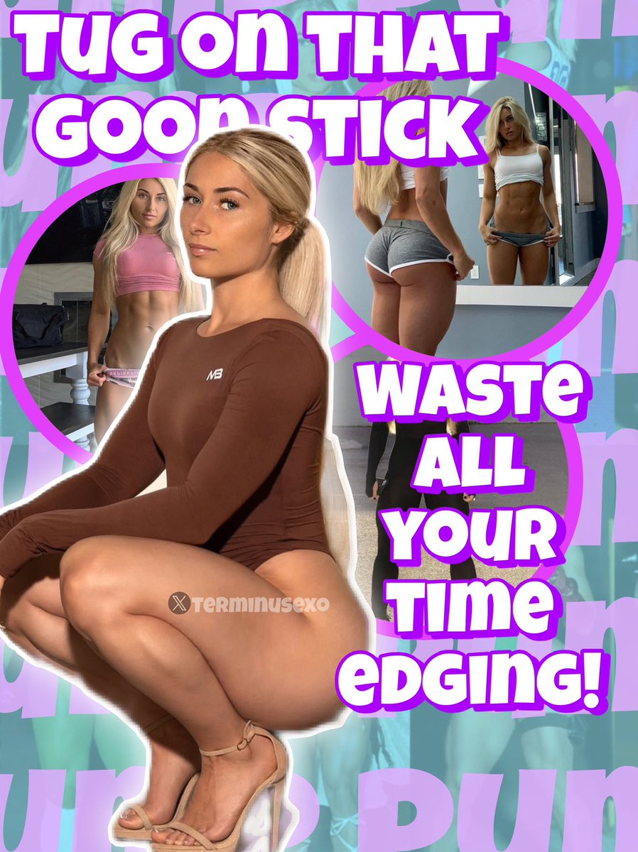Terminusexo's tweet photo. You just love gooning don’t you 😂 Cmon keep tugging you perv! But you can’t CUM!

Have a suggestion? Comment or Dm and see if you get lucky with the suggestion

#wankchat #wank #goon #captions #bop #goonbait #brat #feet #edge #nsfw #nsfwtwt #egirl #tits #fatass #pawg https://t.co/EqLR9LPfcO