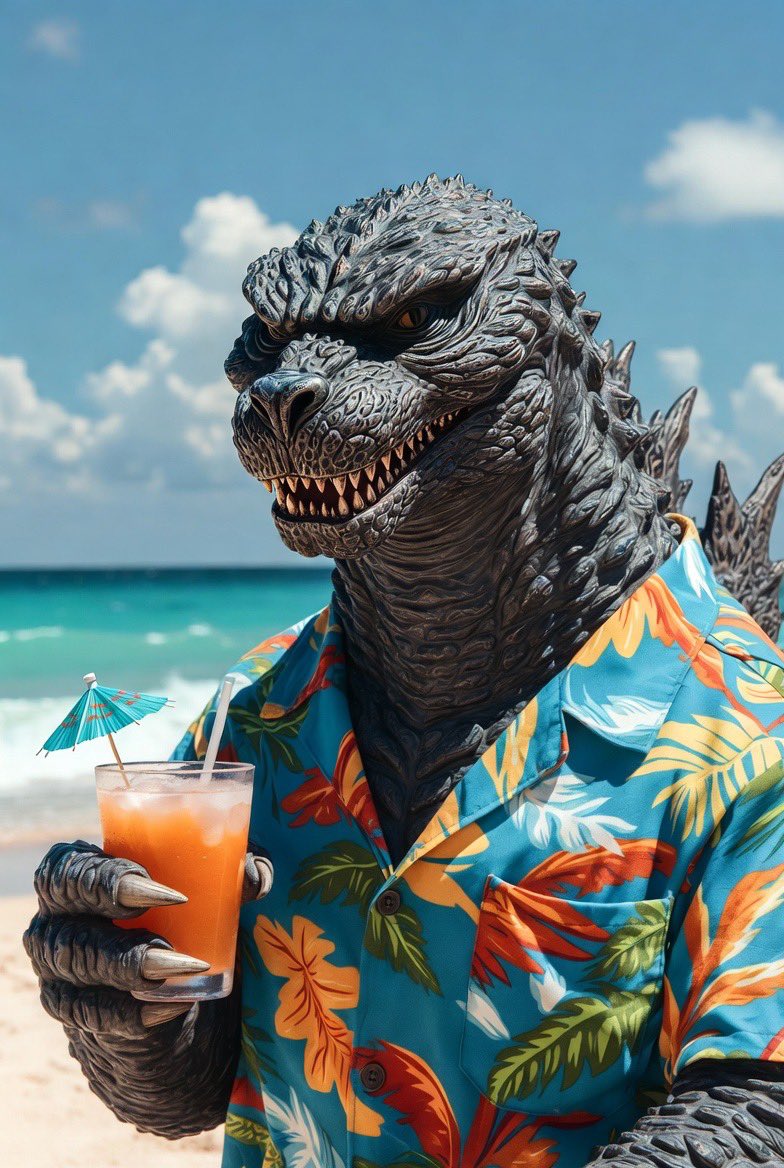 God-zilla is king, MAGA, Trump Vance 2024 tweet media