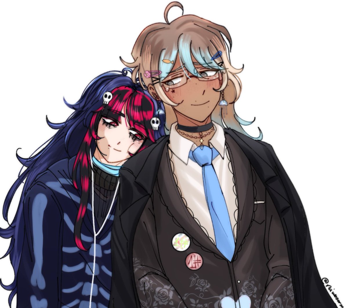 Very nice drawings!
I was surprised that i even enjoyed drawing k*n
I hope you like it and thank you for the permission ! 💕🪼