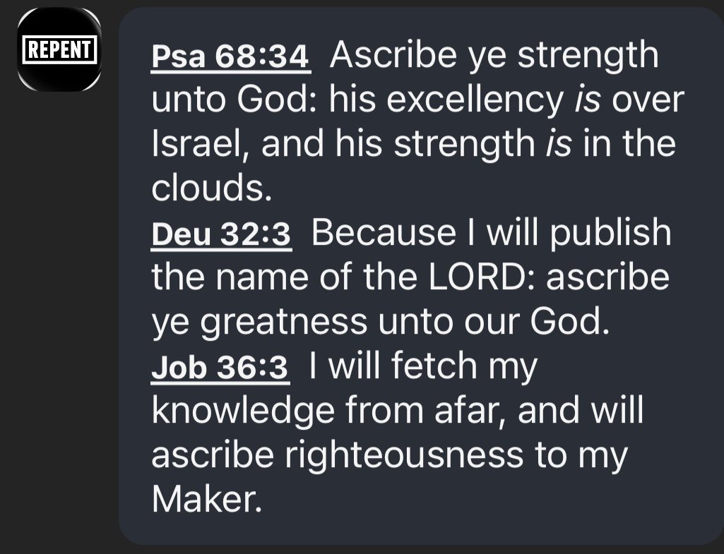 mat71314's tweet photo. Proclaim YEHOVAH

Now the God of patience and consolation grant you to be likeminded one toward another according to Yeshua Messiah:

That ye may with one mind and one mouth glorify YEHOVAH God, even the Father of our Lord, Yeshua Messiah. 
Rom 15:5-6

Publish Salvation: YESHUA https://t.co/TLvF9CqQ5J