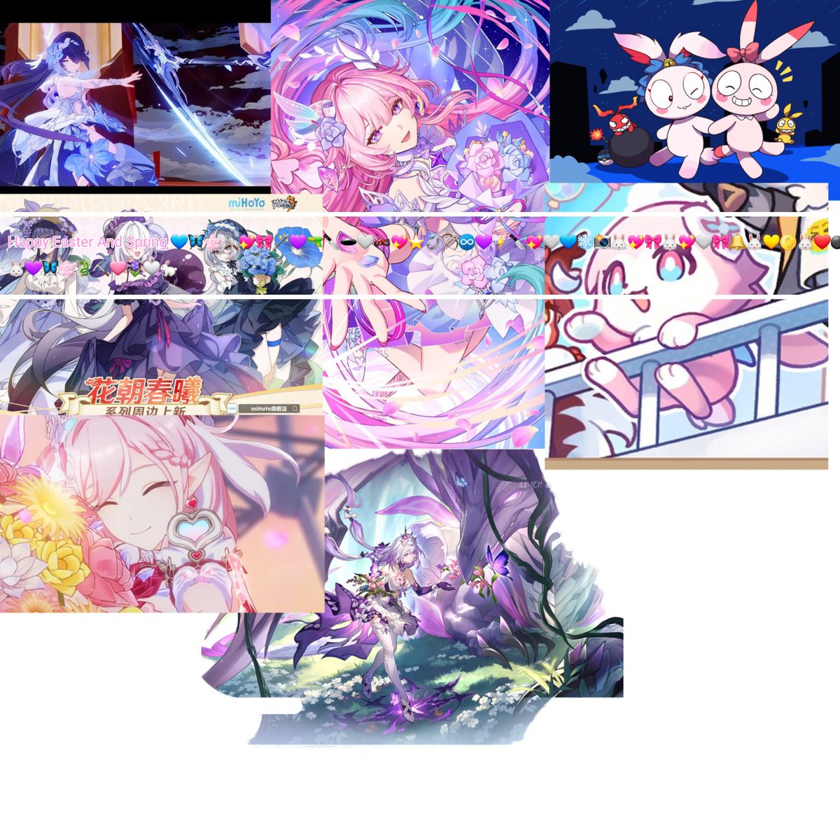 Happy Easter And Spring 💙🦋🌸⛏️💖🎀🪄💜🔫🔪🕳🤍🏍💖⭐️💍🏹♾️💜⚡️🔪💖🤍💙📸❄️🐰💖🎀🐰💖🤍🎀🔔🐰💛🪙🐰❤💣🐰💜🦋🌸🐉⛏️🩷🪻🤍🐇