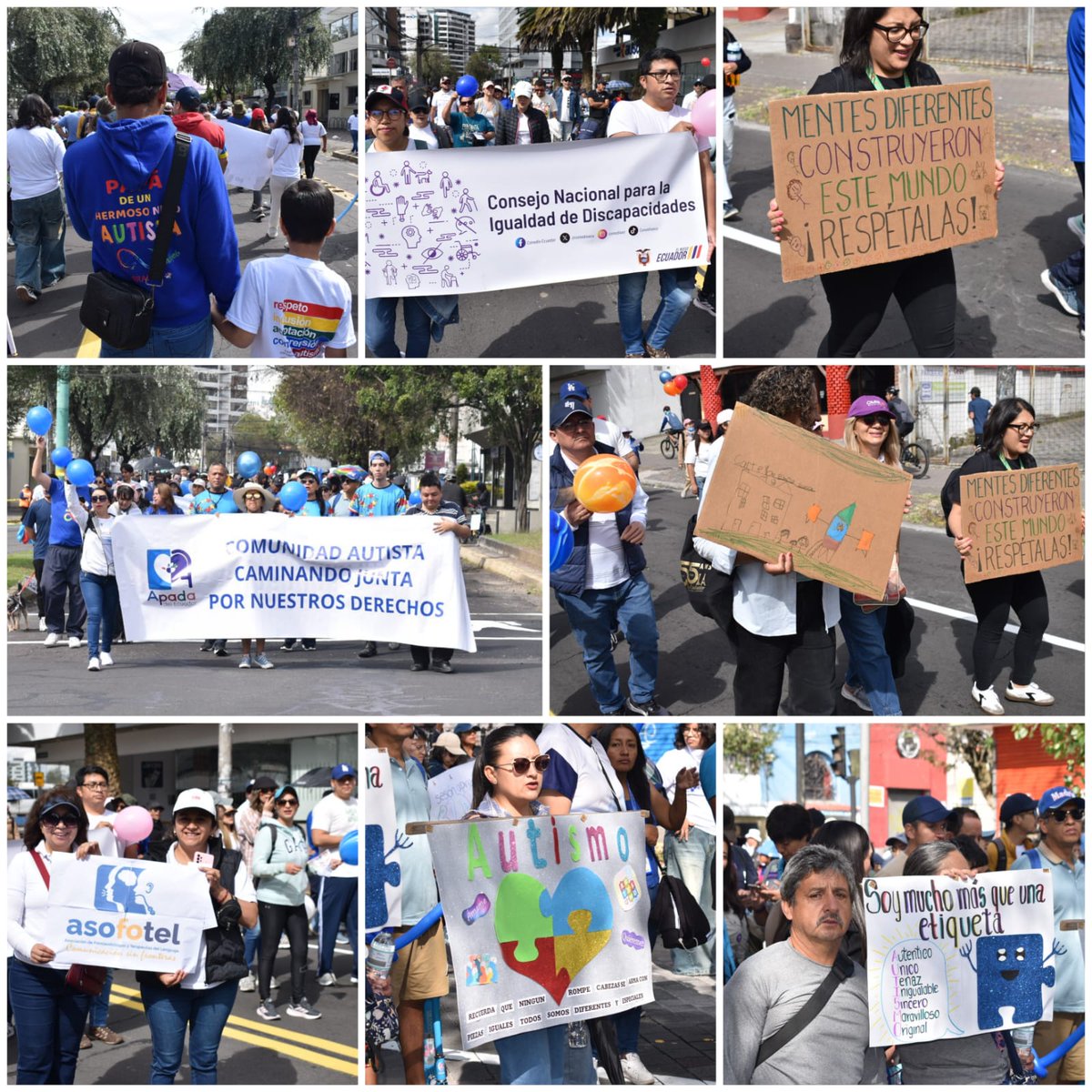 vandocilla's tweet photo. La #CaminataporelAutismo fue una muestra de solidaridad y decisión de los niños, niñas, adolescentes y adultos autistas así como de sus familias.
Las decenas de familias se movilizaron por Salud, Educación y Trabajo. 
 #Autismo #Neurodivergencia
@fabriciovelav @CarlosVerareal @mariasolborja @radio_pichincha @LoroHomero @EcuadorTV @AndersonBosscan @andreselmonol