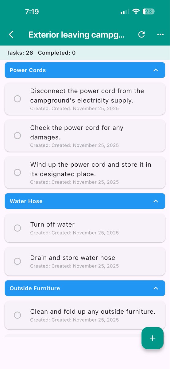 AA5MC's tweet photo. RV life is great… until you forget something important.

My AI-powered checklist app is now live on iOS and builds travel-day and campsite setup checklists for you.

Less stress. Less forgetting. 🚐

👉 https://t.co/M2jv1Sp350 https://t.co/JnYvwgDeIf