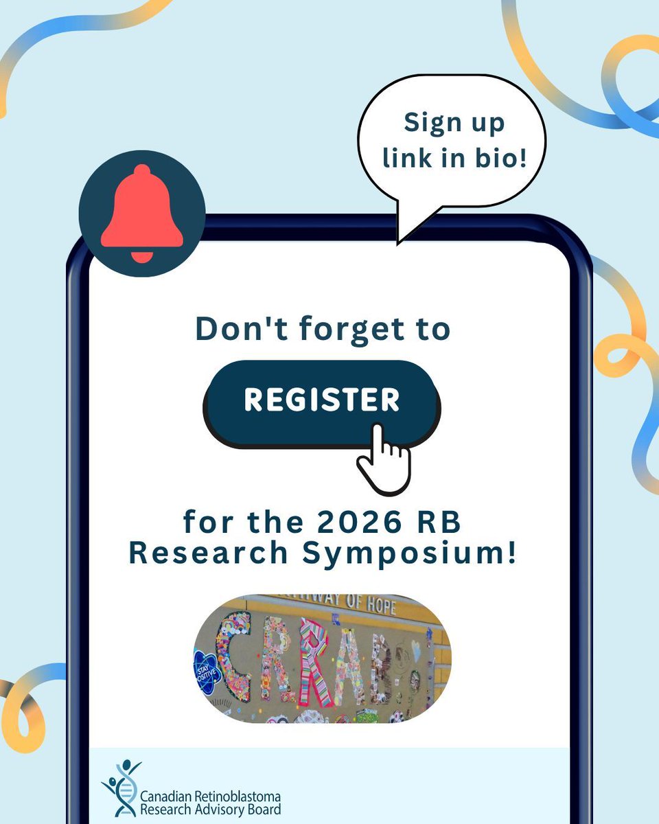 rb_research's tweet photo. We are officially TWO weeks away from the retinoblastoma research symposium! 🔬 Don't forget to register using the link in our bio or click here: https://t.co/FhHx1LYpis 

Remember: the symposium is an event for the ENTIRE FAMILY! Don't forget to bring your kiddos 🌟 😁 https://t.co/hl5bOWYGoj