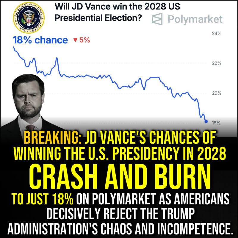 🛋️CouchLover <a href="/JDVance/">JD Vance</a> NEVER had a shot at "WINNING" the U.S. #2028Presidency in THIS reality. This Pedopublican Administration HATES him more than they hate PEDO Shitzhispants tRump. The ONLY way vAnce becomes 'president' is if Child Cannibalizing Pedo tRump kicks the 🪣.