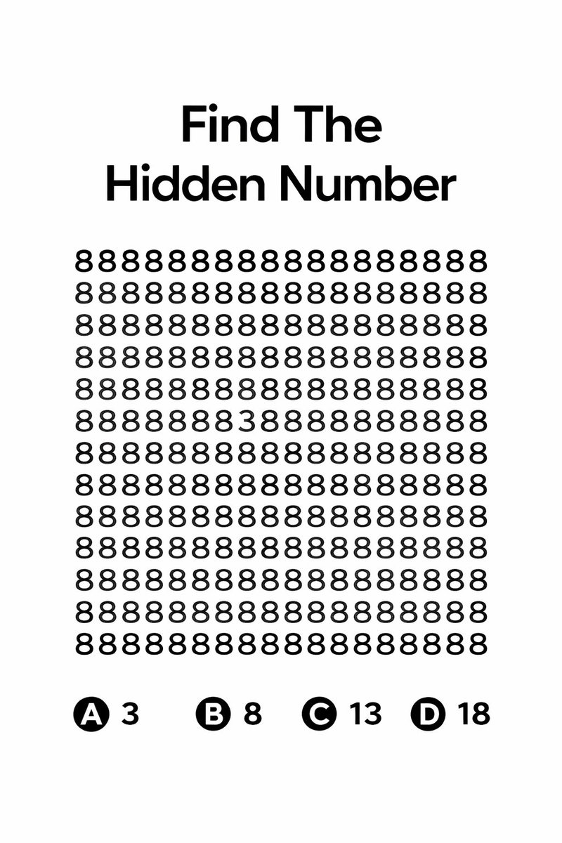 0nly sharp eyes will catch it 👀🔥

There’s 1 hidden number… can you see it...??

98.99% people miss this 👀