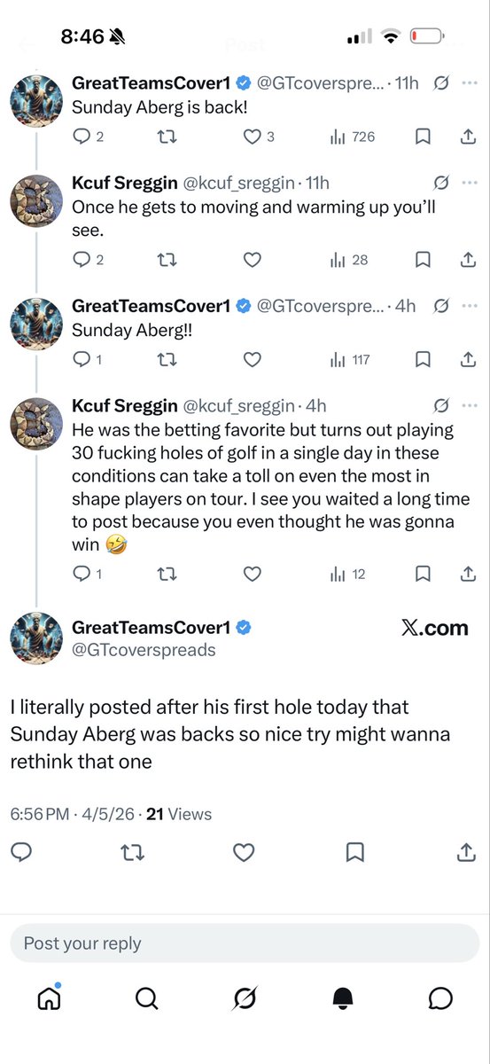 Kcuf Sreggin tweet media