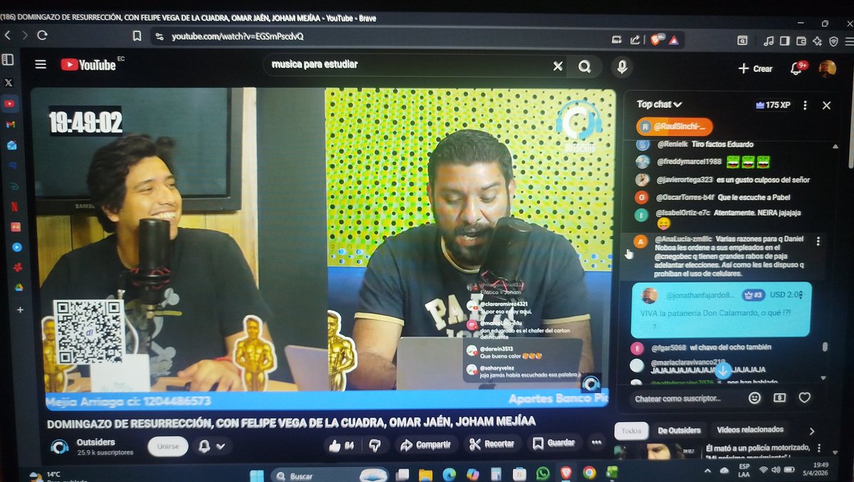 Mi primer aporte <a href="/LosOutsidersEC/">Outsiders</a> y dicen que La Posta es mejor? Qué tiro?