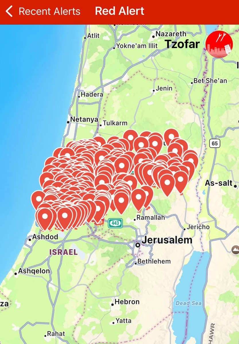 ▪️ إطلاق الموجة الثالثة من الصواريخ الإيرانية باتجاه الصـ.....هاينة خلال 20 دقيقة