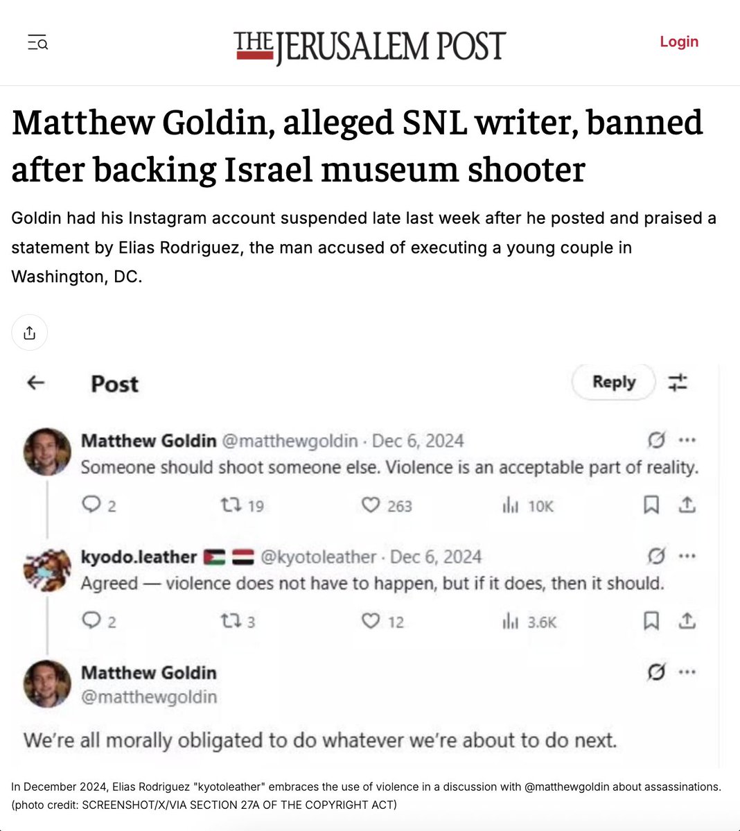 Matthew Goldin tweet media