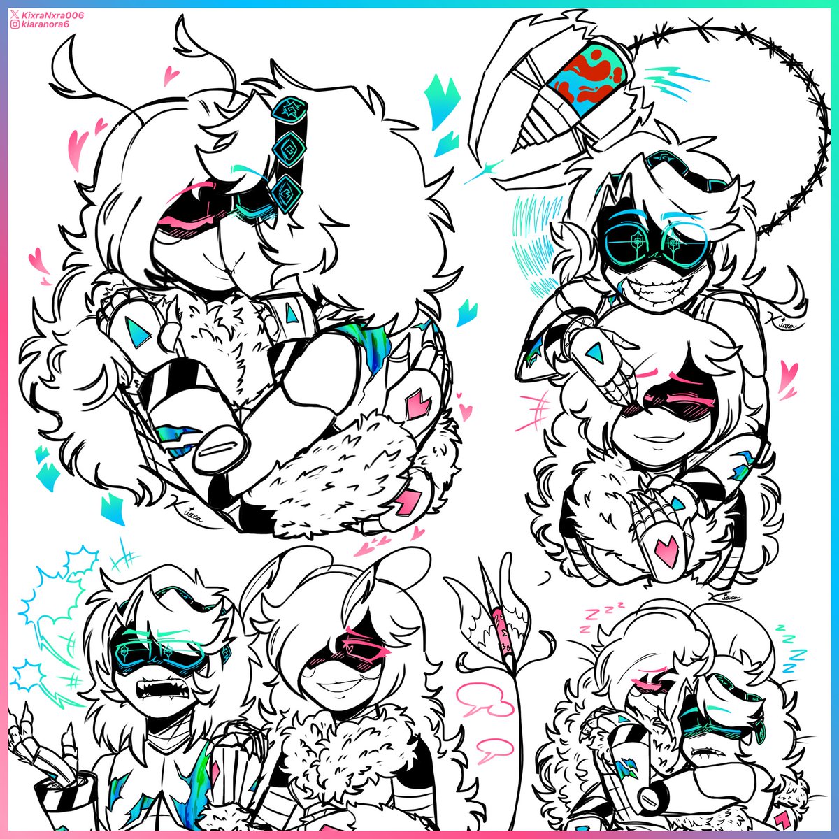 KixraNxra006's tweet photo. ˚₊·—̳͟͞͞♡⟢ Commission for @Juju_0ndatbeat / Gift for @TricklorDaFunky !! ˖ ⊹

꒰ ✧.• Got one of the sketch pages done let’s gooooo >:) loving the moth vibes and the psychotic energy ‧₊˚

#murderdrones #mdtwt https://t.co/ErizpjoVga
