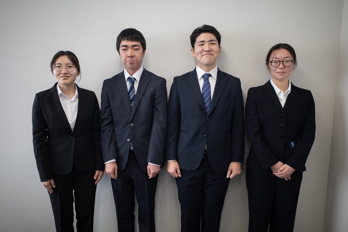 nakanoaisystem's tweet photo. 入社式｜2026年4月🌸入社式と辞令交付式が行われ、それぞれが新たなスタートを切りました。
今年度、新たに加わった仲間は5名！
これからの活躍が楽しみです！ https://t.co/ImGN2m8yZI