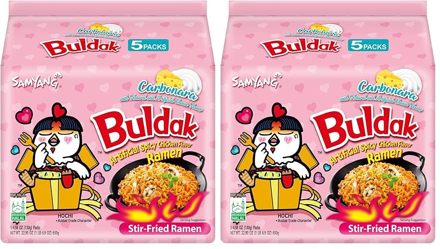 I just received Samyang Buldak Spicy Ramen, Hot Chicken Ramen, Korean Stir-Fried Instant Noodle, Carbonara, 1 bag with 10 pack - Carbonara - 4.58 Ounce (Pack of 10) from mccoolfriend via Throne. Thank you! throne.com/mooncandyvt #Wishlist #Throne