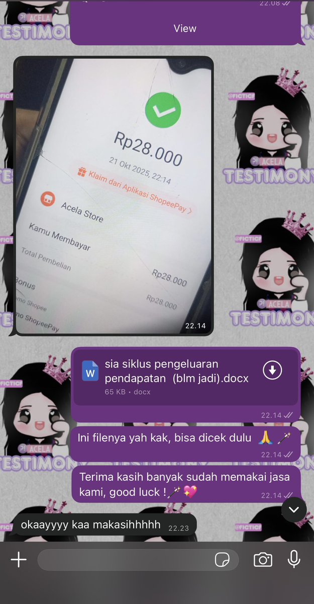 Cela; Joki Tugas 1800+ TESTI tweet media