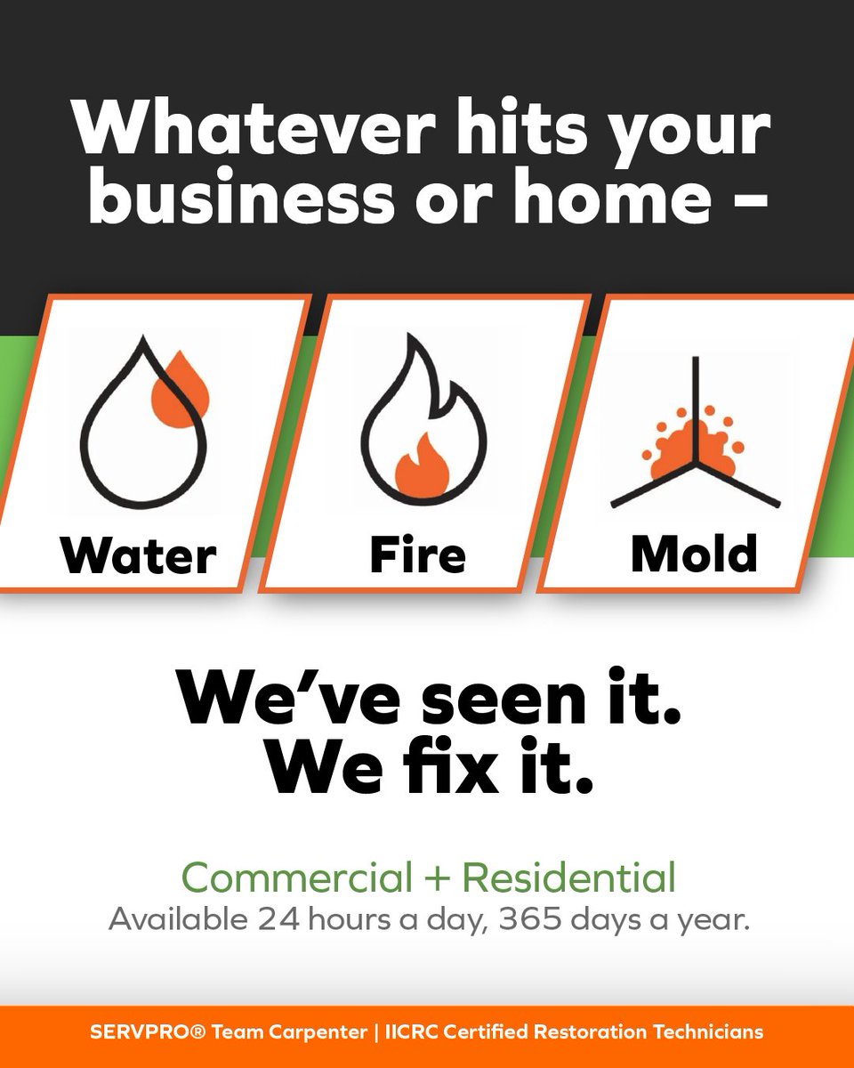 SERVPRO Team Carpenter - Large Loss tweet media